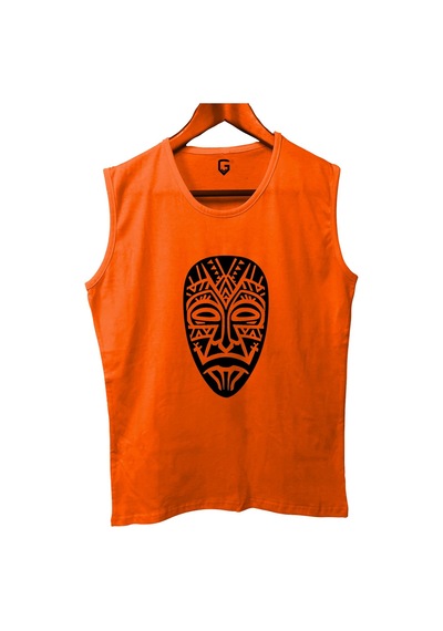 Top Glory Mask Baskılı Kolsuz Sporcu T-shirt Tank Top Sporcu Fitness Atlet