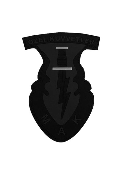 Terrien Cırtlı Yama Outdoor Arma Çanta Yaması Single Sword 3d Plastik Mak Özel Kuvvetler Arması Çok Renkli