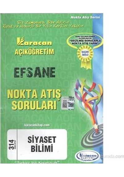 Karacan Aöf 2014 2.Sınıf Siyaset Bilimi Nokta Atış Soruları