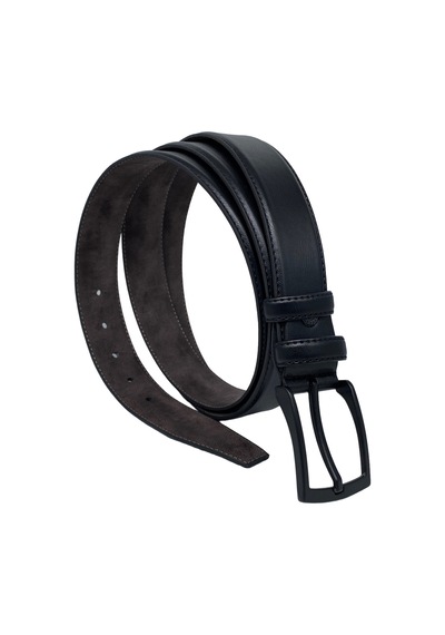 Süzer Deri 3.5 Cm. Klasik Suni Deri Düz Erkek Battal Kemer Siyah (494442673)
