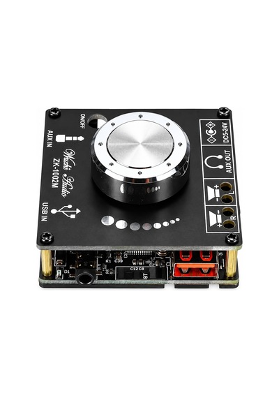Zk-1002m 2x100w Bluetooth 5.0 Usb Aux Stereo Amfi Modülü Ses Kontrollü