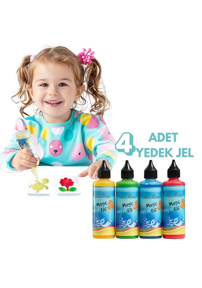 Maisonord Magic Water Elf Sihirli Su Hayvanları Yedek Renkli Jel 4 Renk