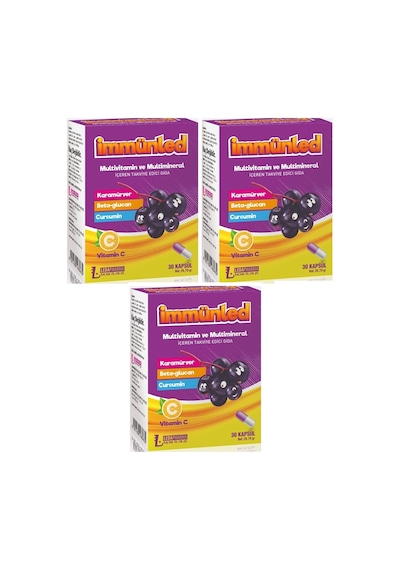 Ledapharma İmmunled Multivit C 30 Kapsül 3'lü