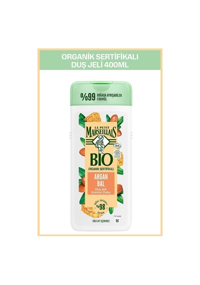Le Petit Marseillais Bio Organik Serifikalı Argan Balı Duş Jeli 400 ML