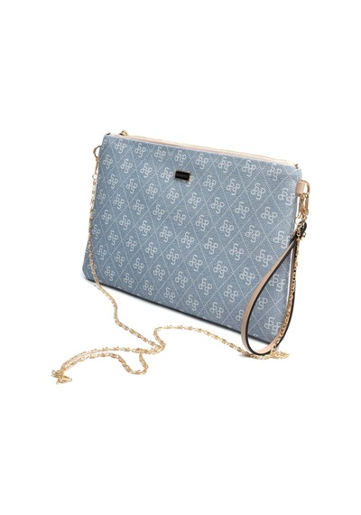 Silver Polo Sp1034 Kadın Portföy & Clutch Monogram Mavi-ten