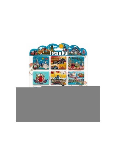 Hubrendy Emin İstanbul Temalı Silikon Buzdolapı Süsü Magnet 12'li Set 54802608