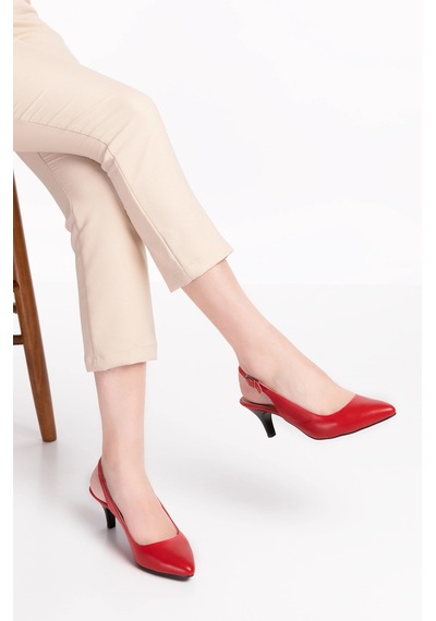 Gondol Kadın Hakiki Deri Orta Boy Topuk Stiletto Vdt.230 Kırmızı Gondol Kadın Hakiki Deri Orta Boy Topuk Stiletto Vdt.230 Kırmızı