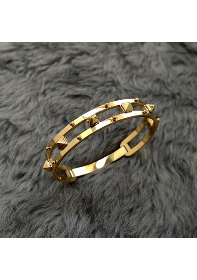 Chavin Bayan Punk Gold Titanyum Çelik Bileklik Bilezik et27sr Altın