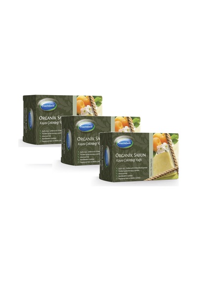 Mecitefendi Organik Kayısı Çekirdeği Yağlı Sabun 125 G 3'lü