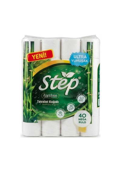 Only Step 3 Katlı Tuvalet Kağıdı Bambu Ev Tipi 40 Lı
