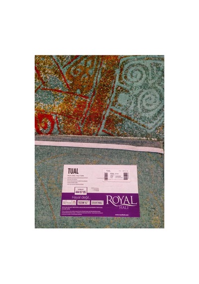 Tual 8012n Mavi Halı Çok Renkli
