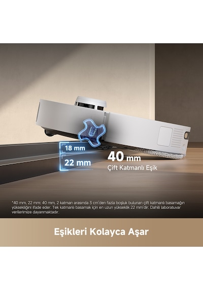 Dreame L40S Pro Ultra 19.000 Pa Emiş Gücü Robot Süpürge Beyaz