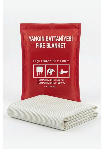 Yangın Söndürme Battaniyesi 150x180 Cm Ce Sertifikalı