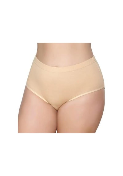 3'lü Kadın Bato Külot Geçme Lastik-gümüş 3040-3041 Ten