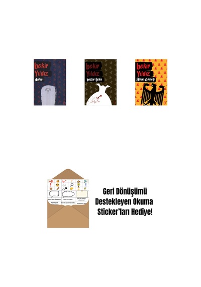 Darbe + Bozkır Gelini + Alman Ekmeği + Okuma Sticker'ları