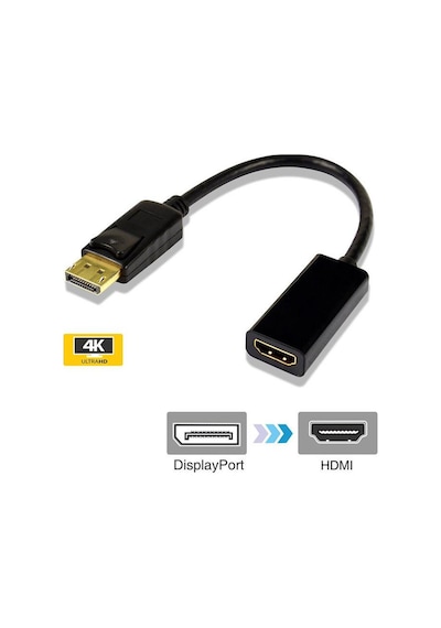 4K Destekli Displayport Hdmi Çevirici Dönüştürücü Adaptör