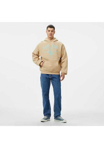 Karl Kani Kani Street Academy Os Erkek Krem Hoodie Düz Km243-005 Krem