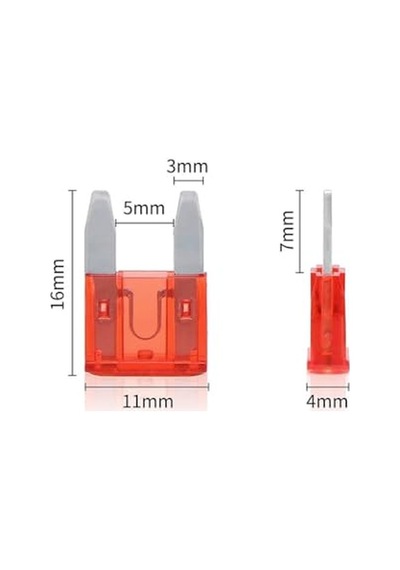 25 Amper Mini Boy Bıçak Sigorta 100