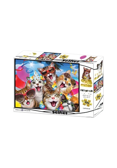 Kediler Partide 500 Parça Yetişkin Puzzle