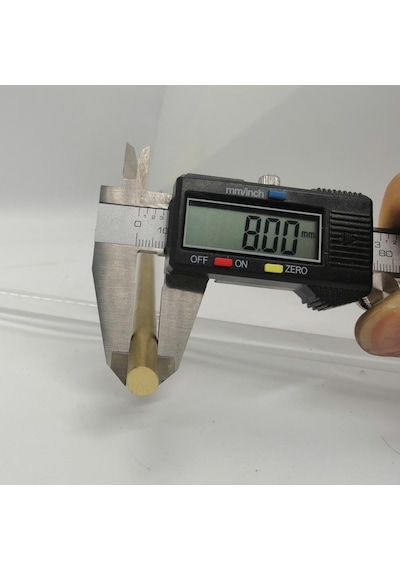 8 Mm Pirinç Çubuk Içi Dolu Yuvarlak Mil Saf 50 Cm 478716027