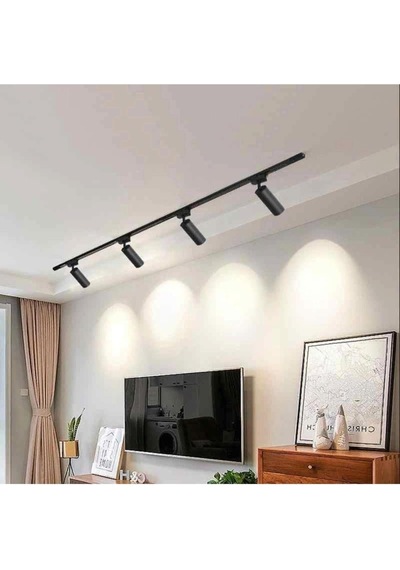 30w Cob Led Ray Spot Sarı Işık 3000k Beyaz Kasa 3 Adet Çok Renkli