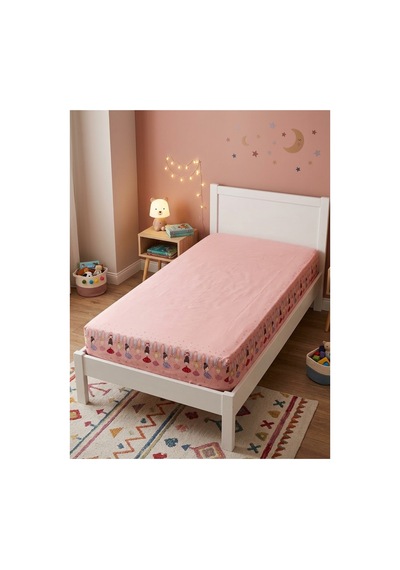 Balerin Lastikli Tek Kişilik Çarşaf 90 200 Pembe