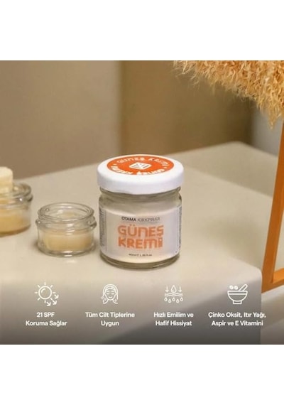 Otama Kırkpınar Çinko Mineralli Doğal 21 Spf Güneş Kremi 40 Ml