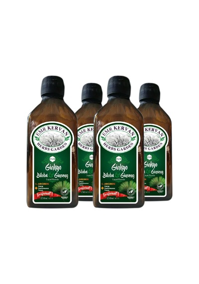 Emr Kervan Ginkgo Biloba & Ginseng Ekstrakt 250 Ml 4 Adet