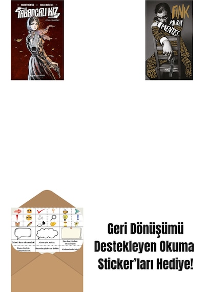 Tabancalı Kız Ciltli + Fink Ciltli + Okuma Sticker'ları