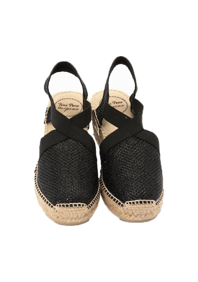 Toni Pons Tonı Pons Trıton Triton Espadril Sandalet Siyah Black