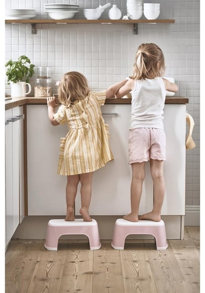 BabybBörn Safe Step Basamak Powder Pink White