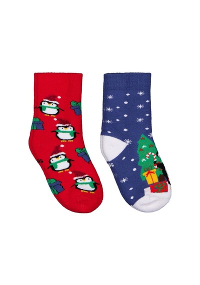Civil Baby Penguen Havlu 6- 2'li Bebek Kız Çorap Set - Standart