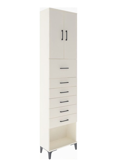 Arges Dolap 2 Raflı 6 Çekmeceli 2 Kapaklı 60x30x243 Aytaşı-ay... Aytaşı