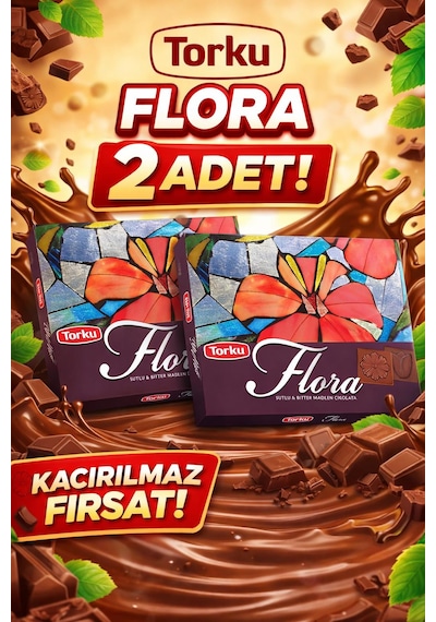 Flora Sütlü Ve Bitter Madlen Çikolata Hediyelik
