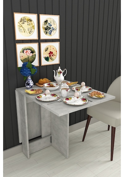 Asra Trend Katlanır Mutfak Yemek Masası KM-32 %100 MDF Akıllı Çalışma Masası Retro Taş Asra Trend Katlanır Mutfak Yemek Masası KM-32 %100 MDF Akıllı Çalışma Masası Retro Taş