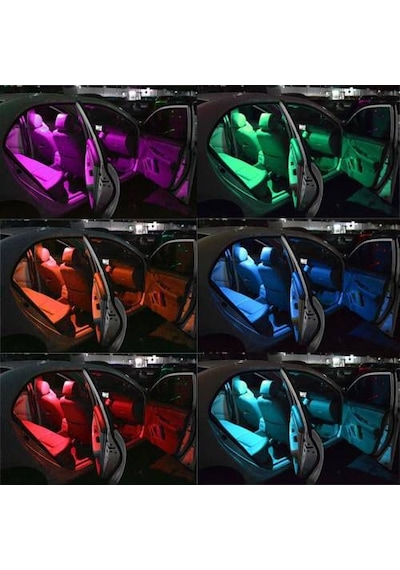 OtoÇizgi Uzaktan Kumandalı Çakar Lamba T10 18 Led Rgb Park Lambası 2 Adet OtoÇizgi