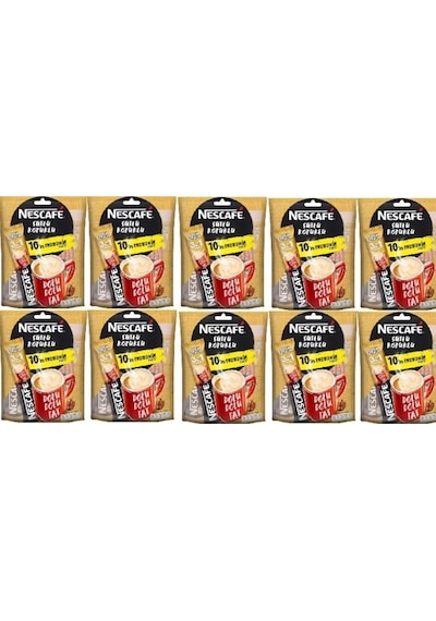Nescafe 3'ü 1 Arada Sütlü Köpüklü Kahve 10'lu 10 x 17.4 G