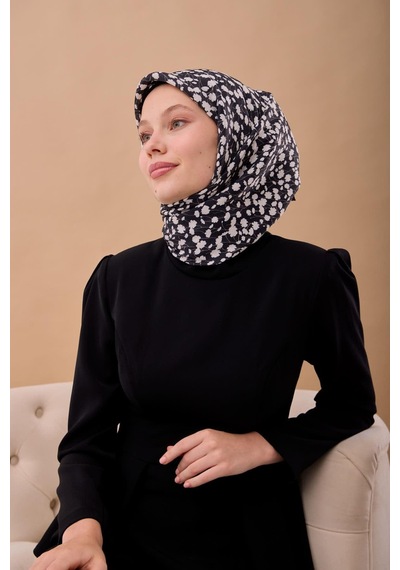 Silk Home Aura Eşarp 140005-02 Koyu Lacivert, Beyaz, Vizon