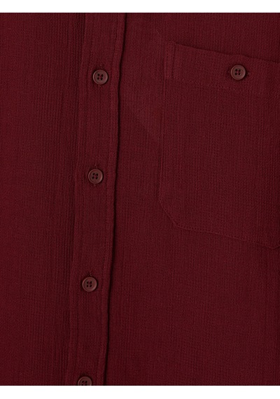 Lcwaıkıkı Classic Bordo Regular Fit Poplin Erkek Gömlek