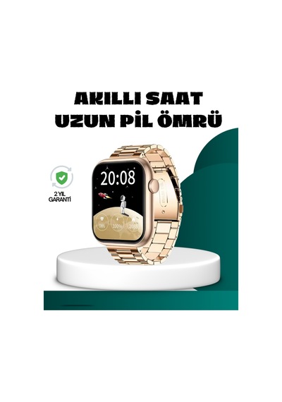 Bluetooth Arama Özellikli Akıllı Saat Uzun Pil Ömürlü