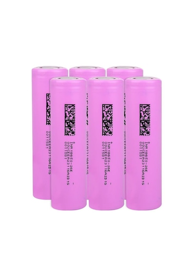Dmegc Inr18650-26e - 3.7v 2600 Mah Li-ion Şarjlı Pil - 7.5a 6 Lı Paket