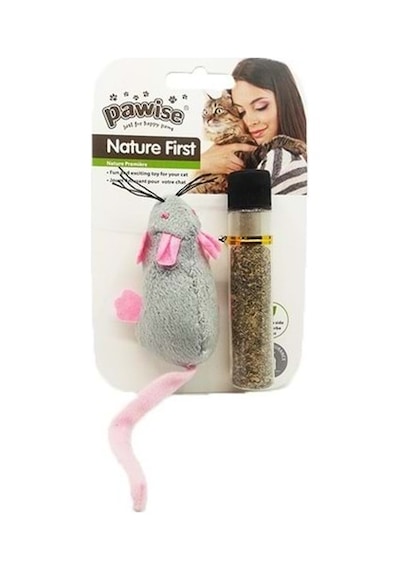 Pawise 28302 Catnip Otu + Catnipli Fare Kedi Oyuncağı