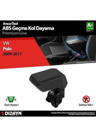 S-dizayn Vw Polo Kol Dayama Kolçak Geçmeli Abs Siyah 2009-2017