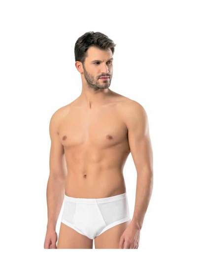 Erdem Erkek Beyaz Ribana Slip Külot 3'lü