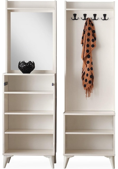 Irmak Portmanto Askılık Ayakkabılık Aynalı 100x37x195 001
