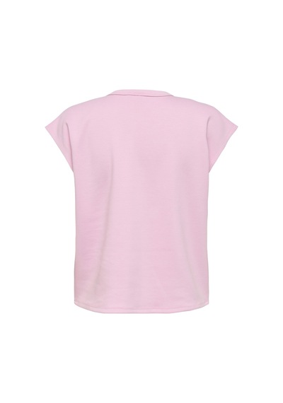 Only Kadın Onllucıa Bisiklet Yaka Kolsuz T-shirt 15346670 Pembe Pembe
