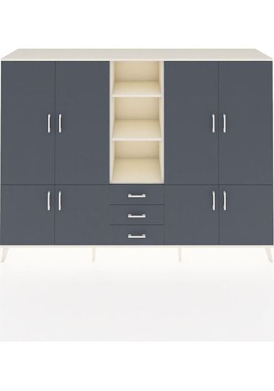 Hyperion Dolap 11 Raflı 3 Çekmeceli 8 Kapaklı 220x44x163 Aytaşı-a Aytaşı-antrasit Hyperion Dolap 11 Raflı 3 Çekmeceli 8 Kapaklı 220x44x163 Aytaşı-a Aytaşı-antrasit