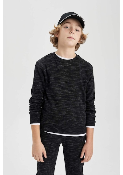 DeFacto Erkek Çocuk Bisiklet Yaka Sweatshirt C0083A823CWBK81