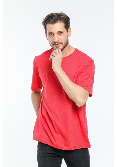 Erkek Bisiklet Yaka Oversize Fit Tişort Spr21y30 001