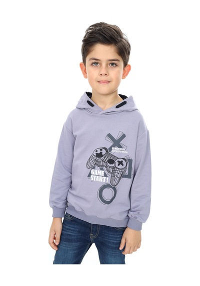 Toontoy Kids Toontoy Erkek Çocuk Relax Fit Kapüşonlu Cepli Düşük Omuz Baskılı Sweatshirt - 2 İplik Koyu Gri Toontoy Kids Toontoy Erkek Çocuk Relax Fit Kapüşonlu Cepli Düşük Omuz Baskılı Sweatshirt - 2 İplik Koyu Gri